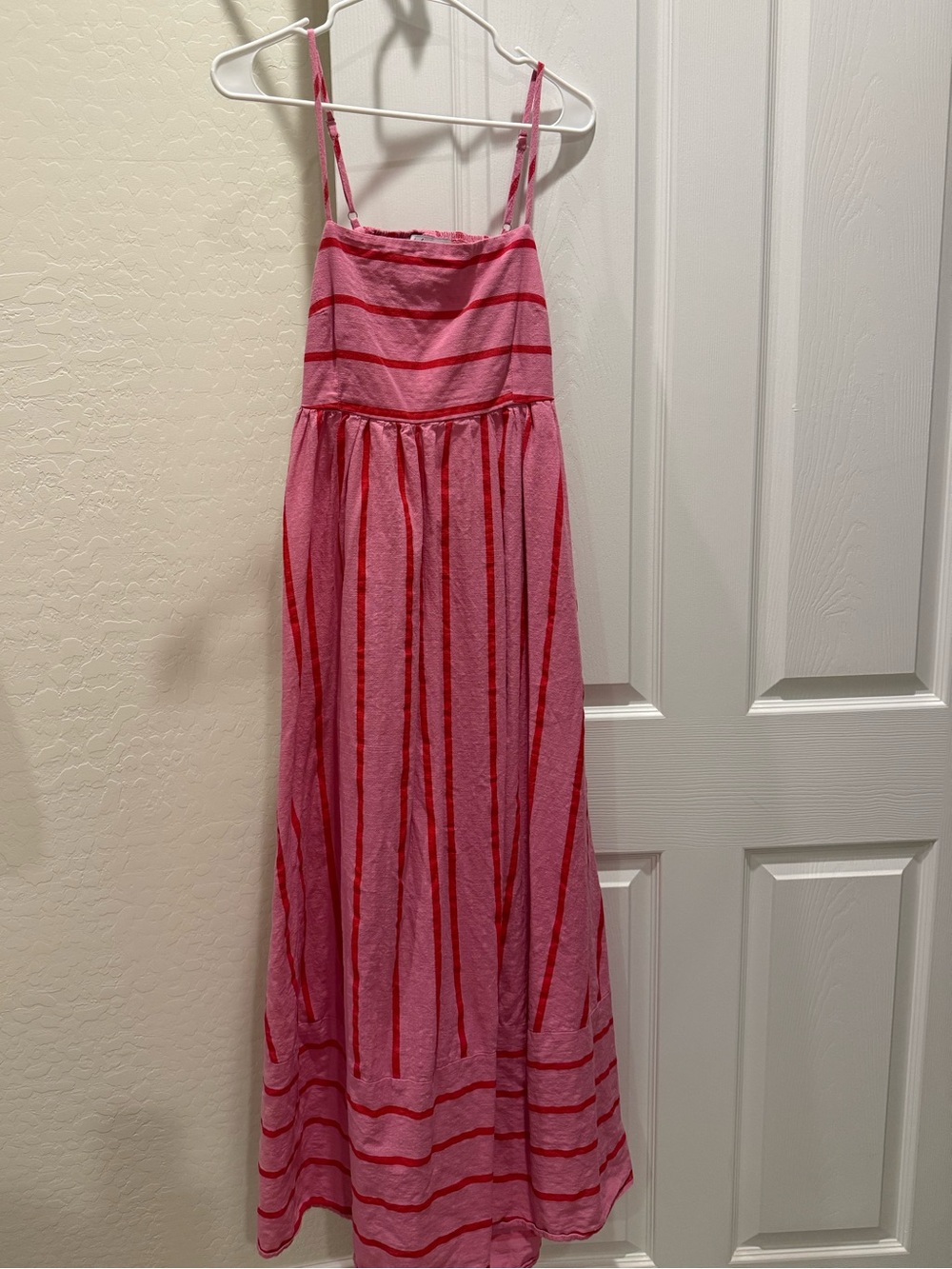 Petal & Pup - Pink & Red Striped Maxi Dress